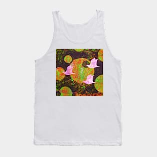 Three Cosmic Birds Digitally Altered Version of Original Work 14 Tank Top